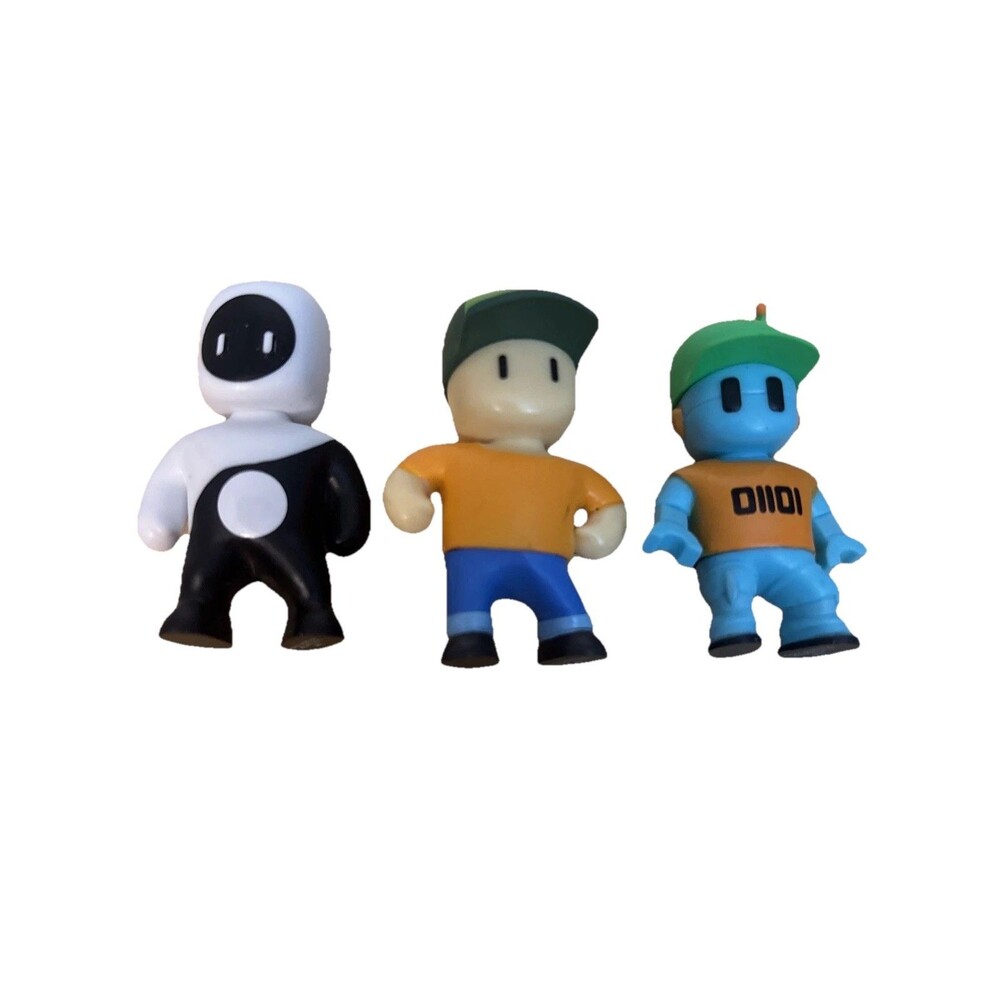 Lot Of 3 Stumble Guys Knockout Game  Collectible Figures Mystery